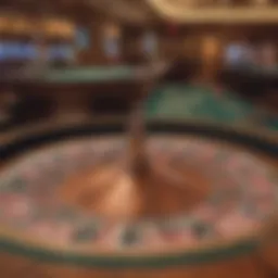 Luxurious roulette table in a Las Vegas casino