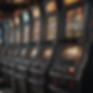 Modern slot machine with digital interface