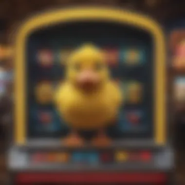 Vibrant graphical representation of the Lucky Ducky Slot Machine showcasing its whimsical theme