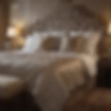 Opulent Bedding Ensemble Luxurious Bedding in Encore Boston Premier King Room