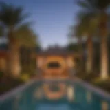 Luxurious Cabanas overlooking Lazy River at Wynn Las Vegas Pool