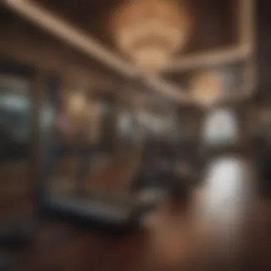 Opulent Fitness Haven Luxurious Hotel Gym Interior