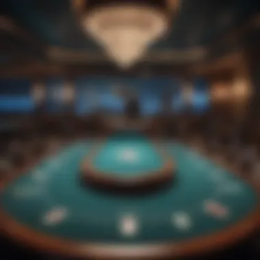 Luxurious Poker Table in Ocean Poker Room