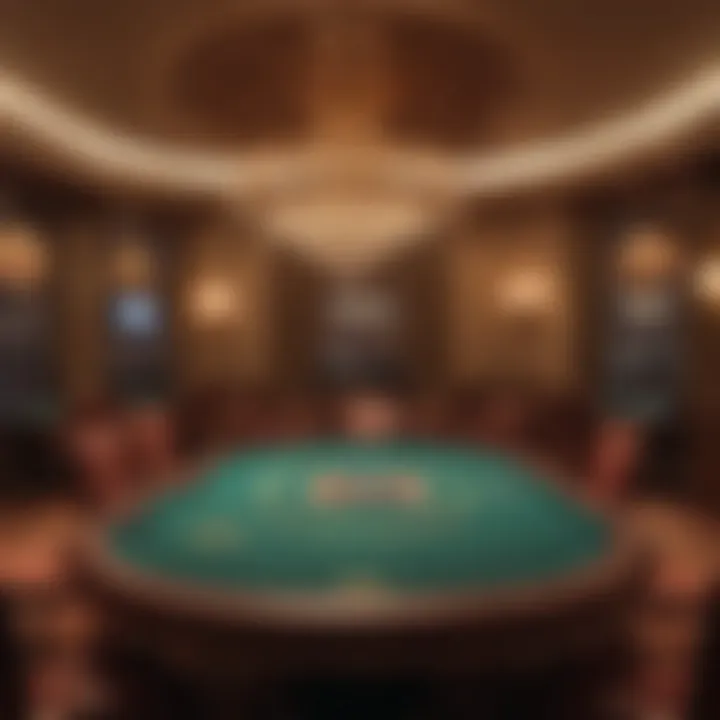 Luxurious poker tables at Wynn in Boston