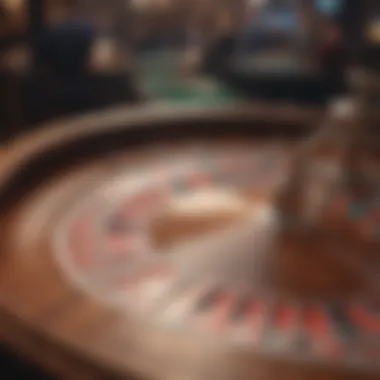 Elegant roulette table layout