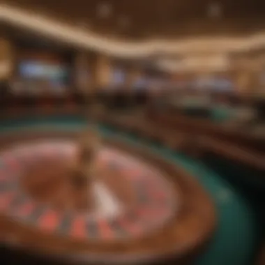 Elegant roulette table at MGM Grand