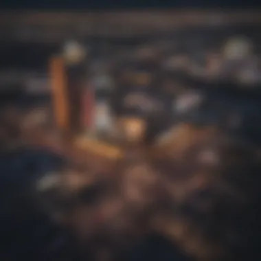 Urban Skyline Charm Modern restaurant offering a bird's eye view of Las Vegas