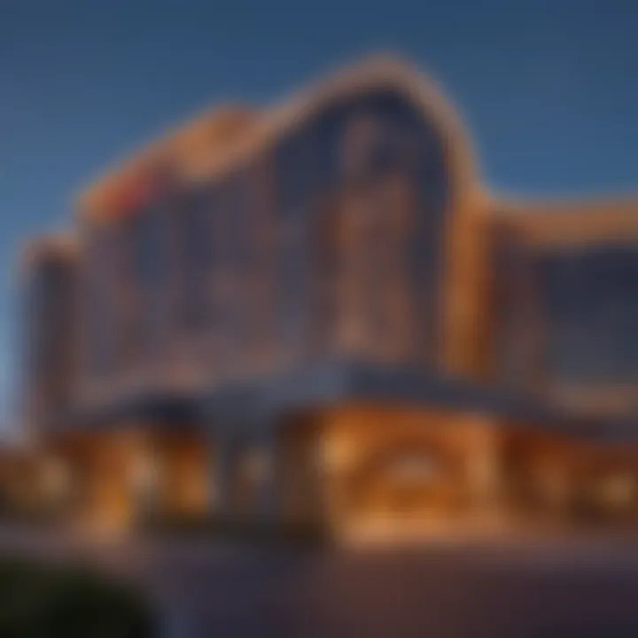 Exterior view of Mohegan Sun Casino Pennsylvania showcasing its architectural elegance