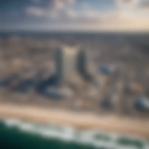 Aerial view of Ocean City Resort and Casino showcasing its architectural brilliance