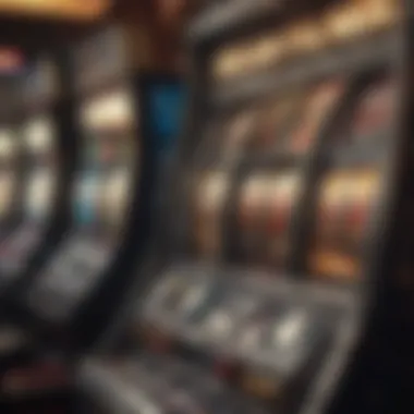 Exciting slot machine reels spinning in an online casino