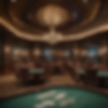 Opulent Poker Room at River Casino and Resort