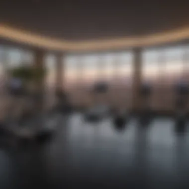 Spectacular Workout Vista Panoramic View from Hotel Gym
