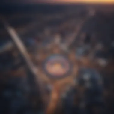 Panoramic view from the top of Stratosphere Tower