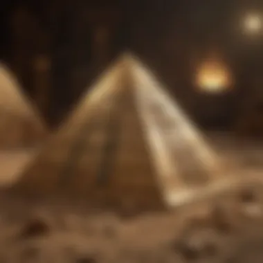 Shimmering Pyramid showcasing hidden treasures