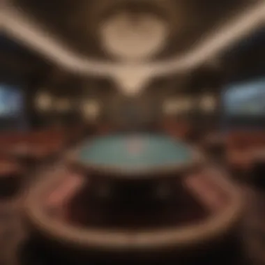 Plush High Roller Lounge with Private Gaming Tables