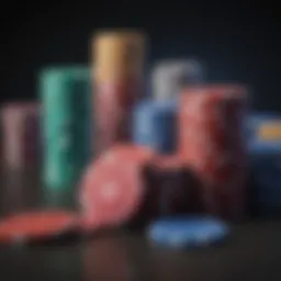 Poker chips in a dazzling array of colors and textures