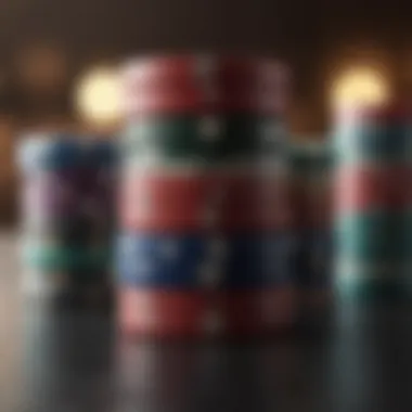 Poker Chips Stacked