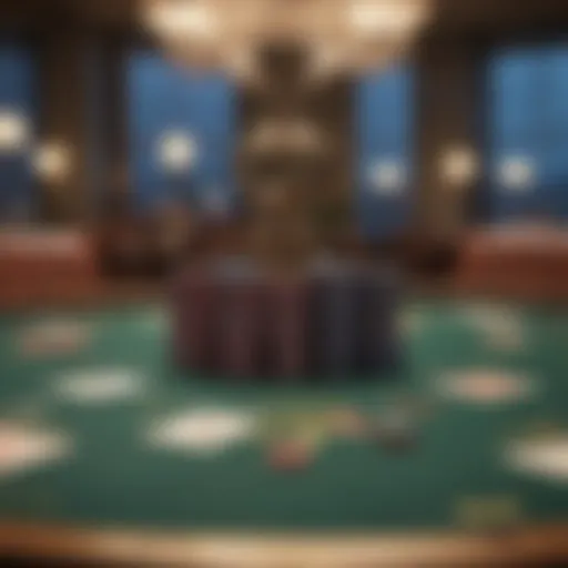 Elegant Poker Table at Casino