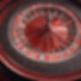 Vibrant Red Roulette Wheel