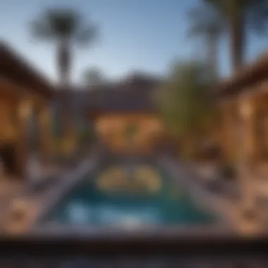 Serene Outdoor Spa Retreat in Las Vegas Outdoor Spa Oasis in Las Vegas