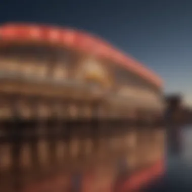 Stunning view of the casino's exterior at night