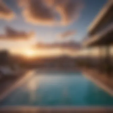 Rooftop Pool with Panoramic Sunset View