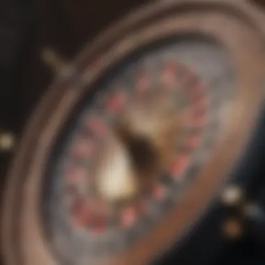 Roulette wheel close-up