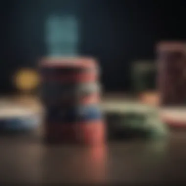 Strategic poker chip stack