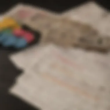 Budgeting Strategies for Scratch-Off Games A calculator and budgeting plan alongside a stack of scratch-off tickets