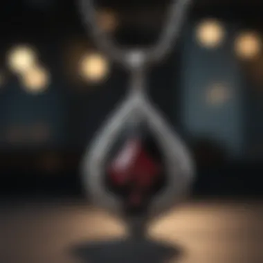 Stylish Blackjack Necklace Stylish Blackjack Necklace with Spade Design