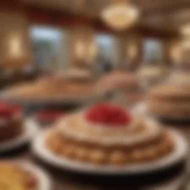 Sumptuous dessert spread at Golden Corral in Las Vegas