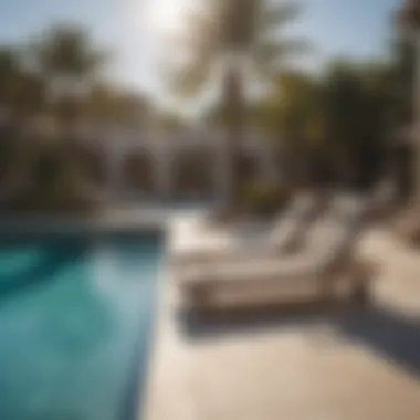 Relaxing Sun Loungers by the Crystal Clear Pool