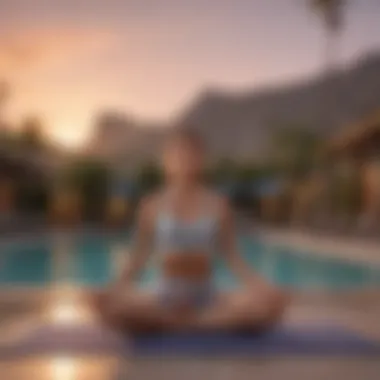 Tranquil Sunset Yoga Sunset Yoga Sessions at Park MGM Pool