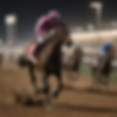 Thrilling moments at the Dubai horse racing track