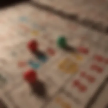 Close-up of bingo cards and markers