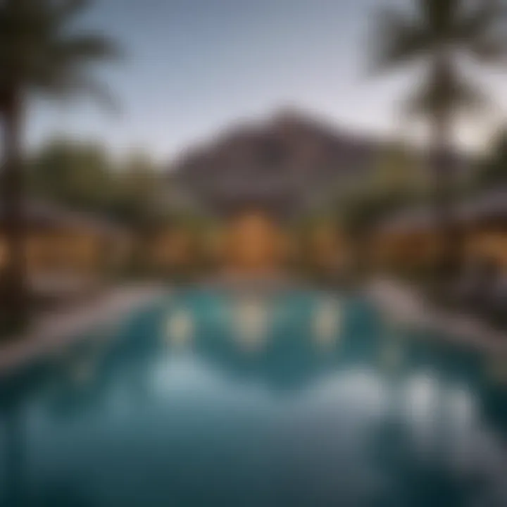 Tropical Oasis Setting at Park MGM Pool