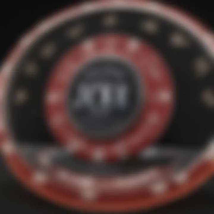 Custom poker chip company logo branding for personalized touch