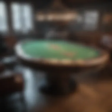 Customized Home Poker Table with High-Quality Craftsmanship