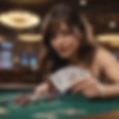 Visual representation of blackjack winning strategies