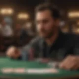 Dynamic online Texas Hold'em gameplay scene