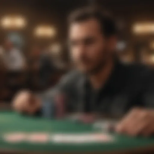 Dynamic online Texas Hold'em gameplay scene