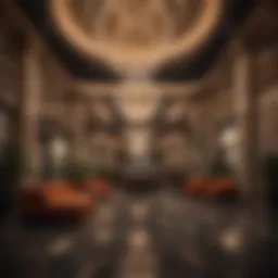 Luxurious lobby at Cosmopolitan Las Vegas showcasing opulence and modern design