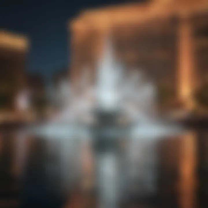 Spectral Reflections in the Fountain Mirage