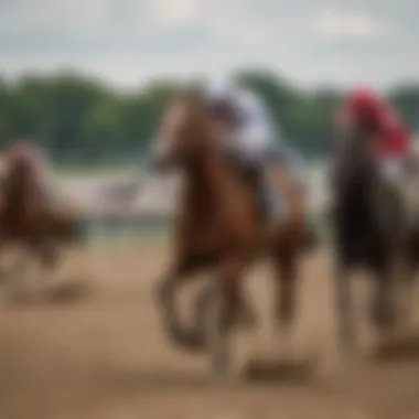 Vernon Downs Jockeys in Action