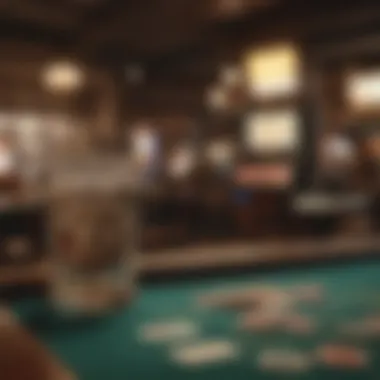 Vintage gambling artifacts reflecting the historical roots in South Carolina