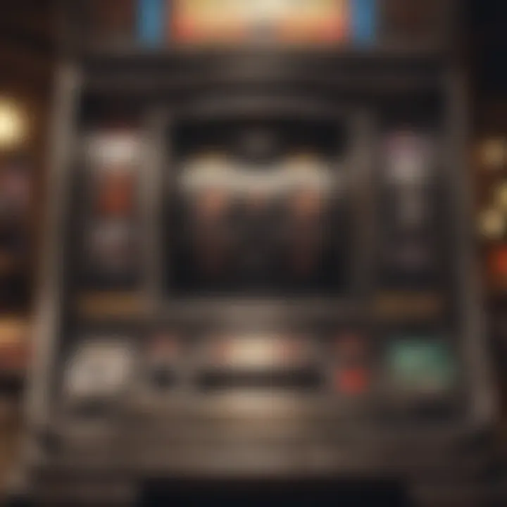 Illustration of a virtual slot machine with no deposit sign